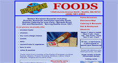 Desktop Screenshot of eurofoodseattle.com