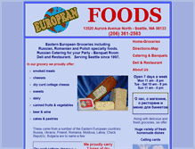 Tablet Screenshot of eurofoodseattle.com